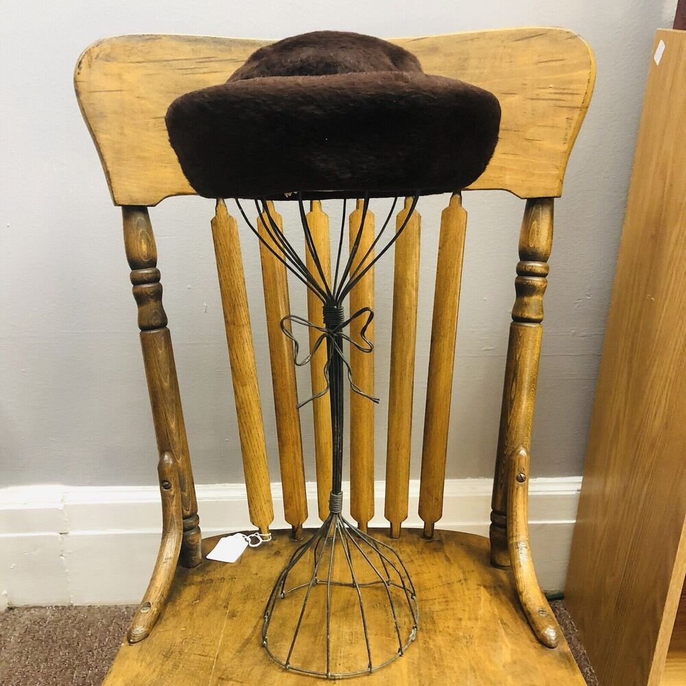 VTG Martelle West Germany Women’s Hat Fuzzy Brown Rolled Brim Loni Exclusive 22